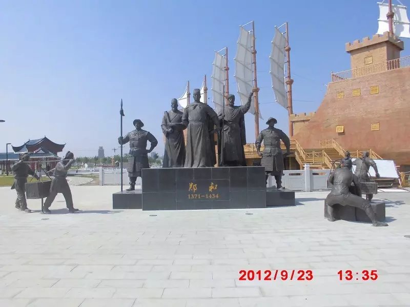鄭和銅雕，古代名人銅雕