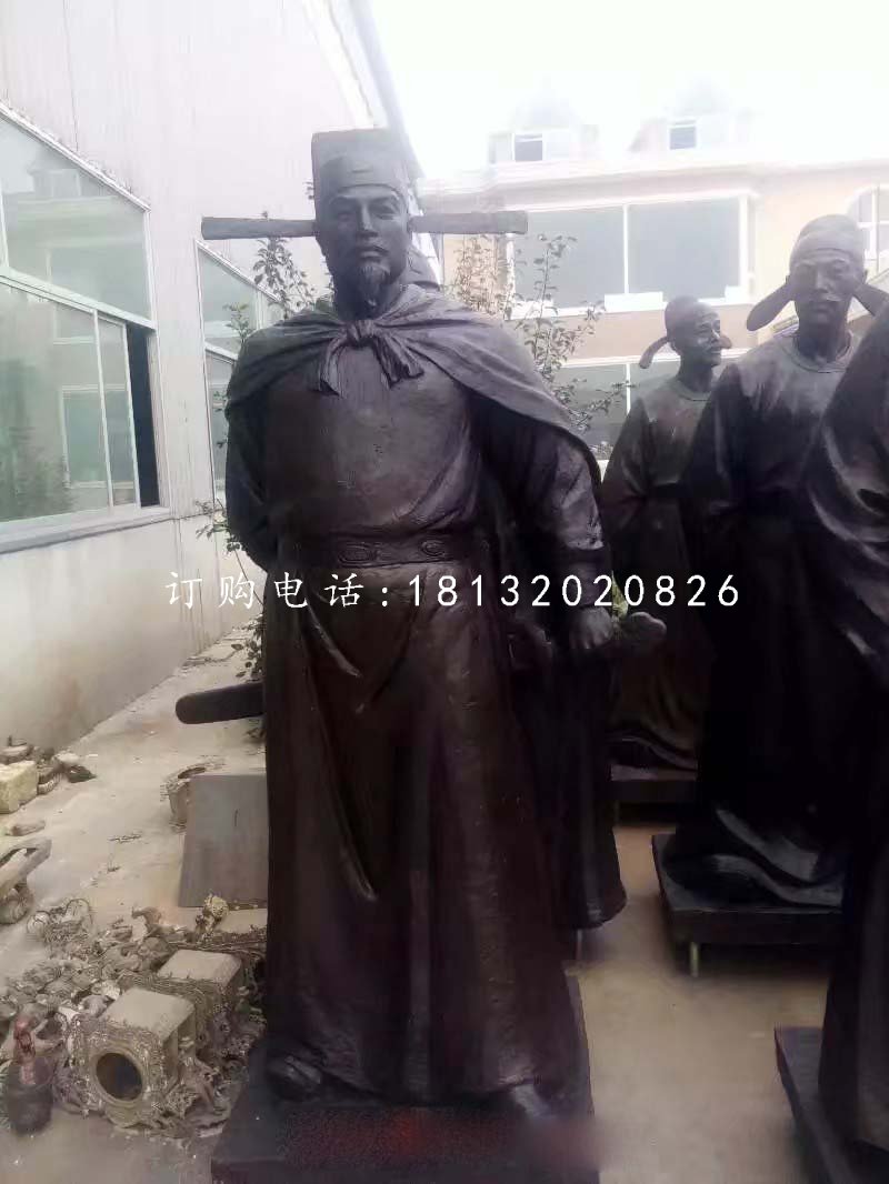 文天祥銅雕，古代人物銅雕