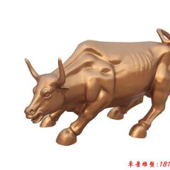 銅牛雕塑，廣場(chǎng)華爾街牛