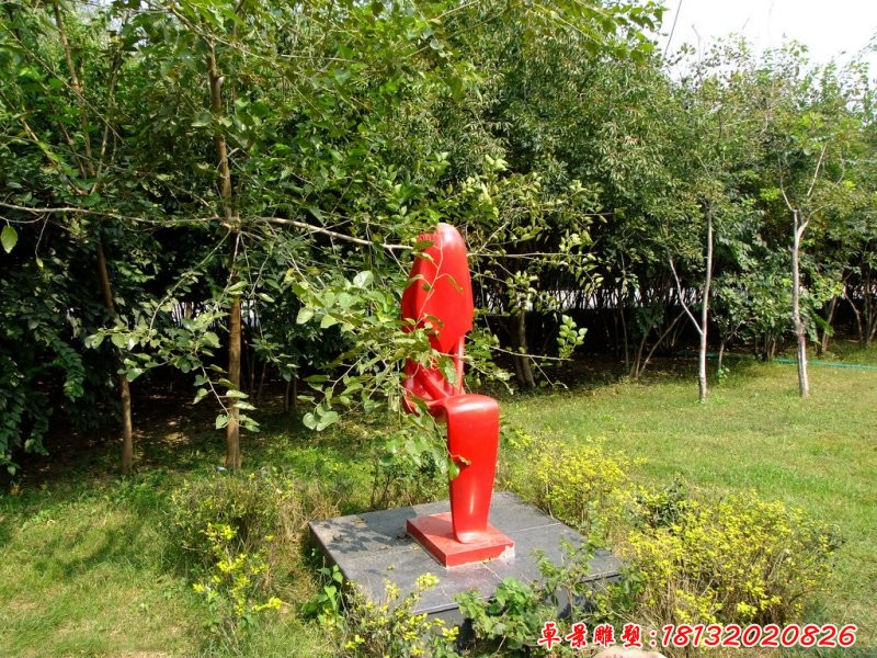 不銹鋼抽象人物，公園人物雕塑