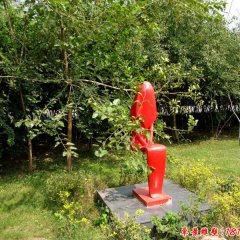 不銹鋼抽象人物，公園人物雕塑