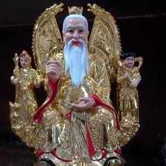 玻璃鋼太乙真人雕塑，玻璃鋼彩繪太乙真人雕塑