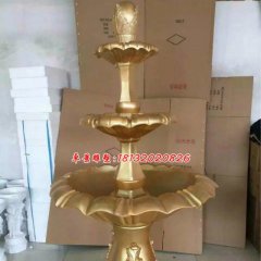 玻璃鋼噴泉雕塑，玻璃鋼噴水盆雕塑