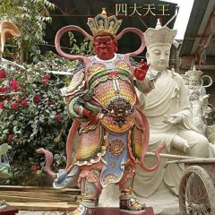 廣目天王雕塑，玻璃鋼神仙雕塑