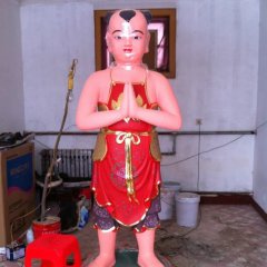 玻璃鋼善財(cái)?shù)袼?，寺廟神仙雕塑