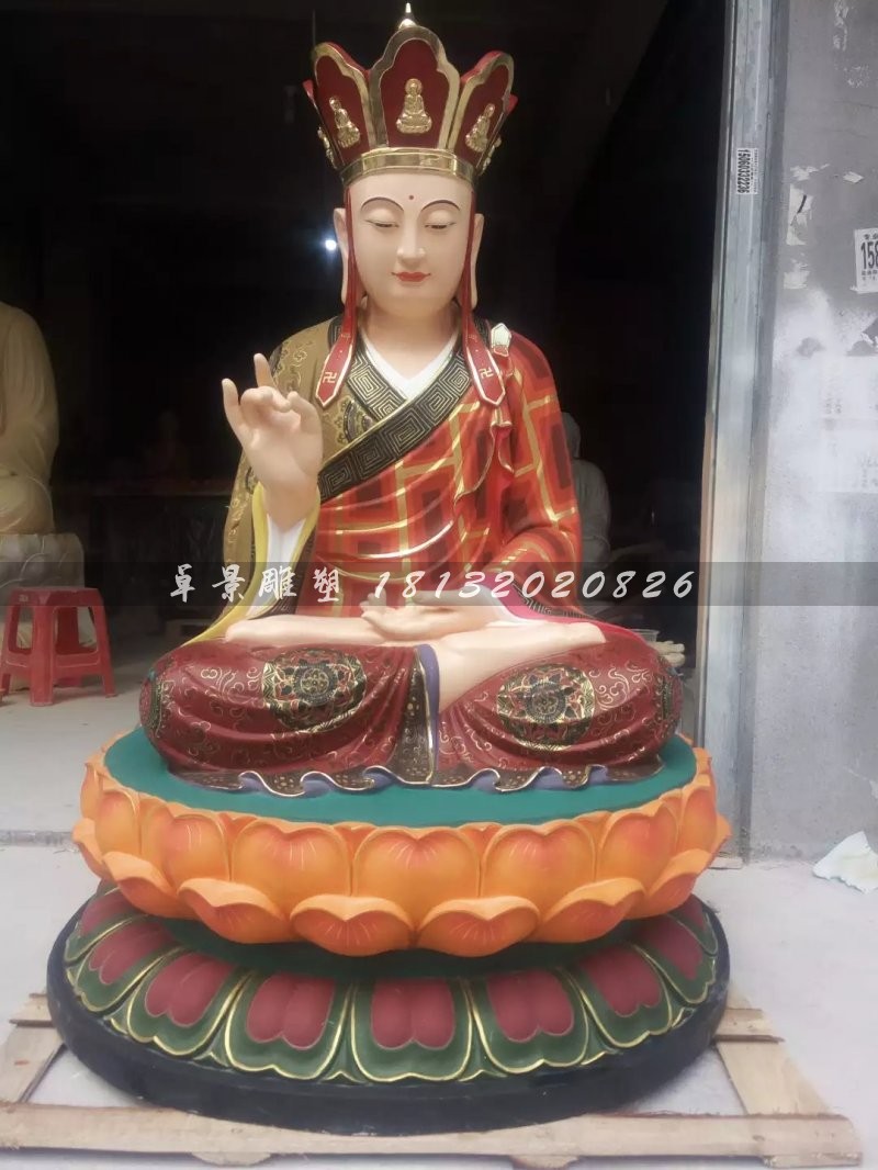 地藏王菩薩雕塑，玻璃鋼彩繪佛像雕塑