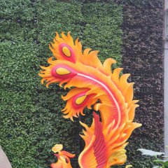 玻璃鋼鳳凰雕塑，彩繪鳳凰雕塑