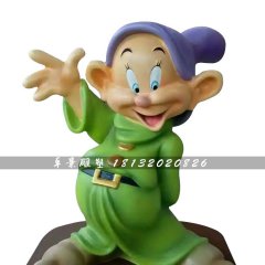 小矮人雕塑，玻璃鋼卡通人物