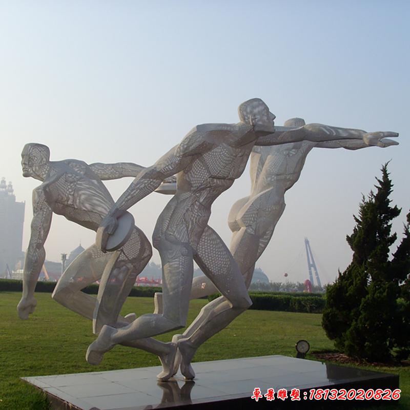 不銹鋼運(yùn)動(dòng)人物 公園人物雕塑 (1)