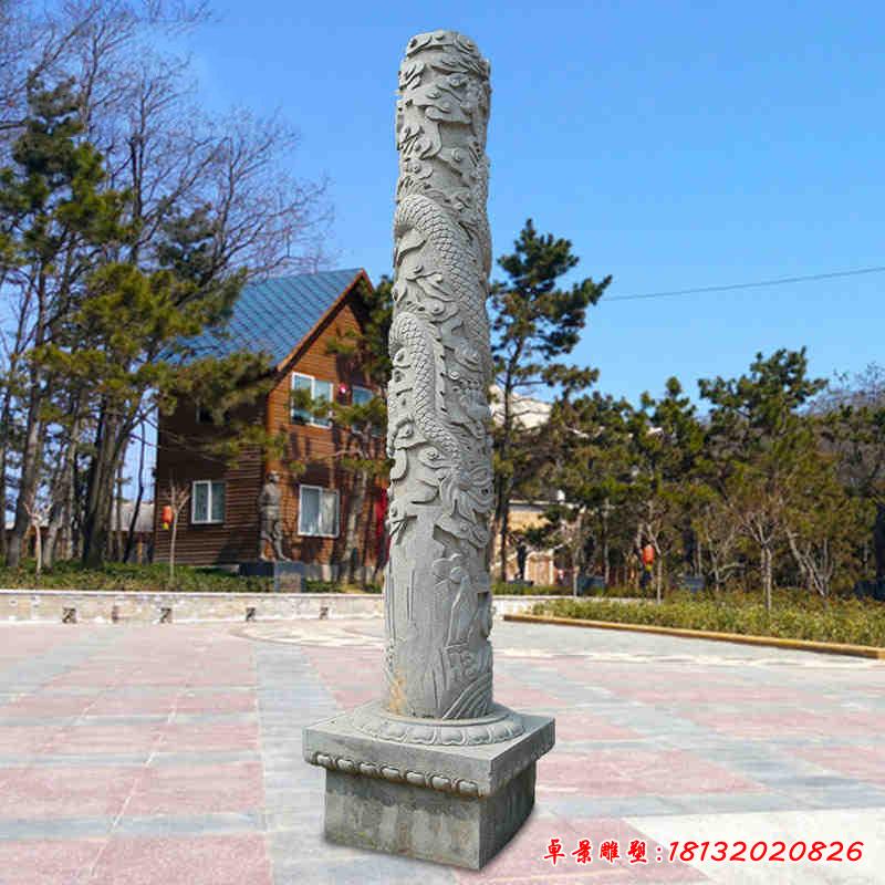 广场建筑石雕龙柱3
