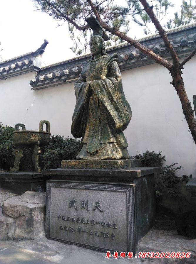 武則天銅雕，古代名人銅雕