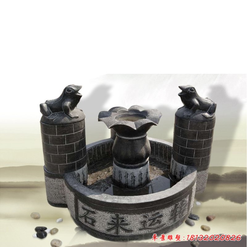 石來運轉(zhuǎn)流水擺件